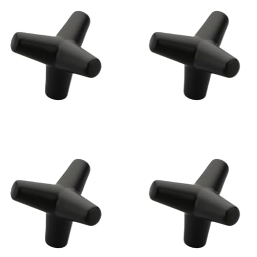 Image of Y Shape Knob for Drawer /Decorative Knobs and Pulls /Drawer Knob /Door Knobs for Drawers (Zinc /Black Finish) Pack of 4-| 3 Years Warranty |