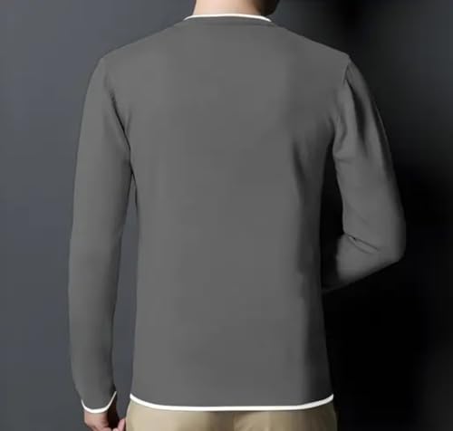 Image of Diaz Men Full Sleeve Cotton T Shirt | 100% Pure Cotton Solid Round Neck Tee| Regular Fit Comfortable Soft Fabric T Shirt |Casual Wear, Office Wear, Gym Wear, Travel & College Outfit-Pack of 1