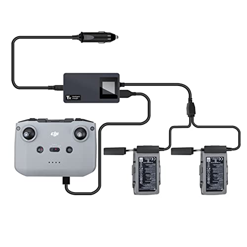 LYONGTECK Chargeur de voiture LCD pour DJI Air 2S, Mavic Air 2 Drone