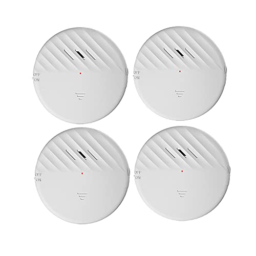 Lancoon Alarme de fenêtre de Porte avec capteur de Vibration Blanc 4 Packs 125dB Détecteur de...