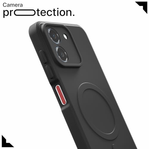 Image of Outlouders Back Cover for Ai Plus Pulse 2 | Soft Matte Silicone | Slim Fit | Magnetic-Safe Logo Design (Magnetic-Safe Not Compatible) | Shockproof | Camera Protection Bumper Case (Black)
