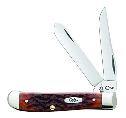 Image of Case WR XX Pocket Knife Chestnut Bone Mini Trapper Cv Item #7012 - (6207 Cv) - Length Closed: 3 1 /2 Inches