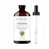 Majestic Pure Citronella Essential Oil with Glass Dropper - 4 Fl Oz - 100% Pure and Natural Citronella Oil - Premium Grade Essential Oils for Diffuser, Aromatherapy, Soap and Candle Making