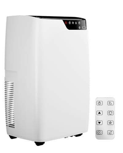 Image of 16,000 BTU Portable Air Conditioners for Rooms Up To 800 Sq.Ft. Portable AC, Dehumidifier, 24H Timer, Sleep Mode & Water level indication, Remote Control & Window Kit, White & Black