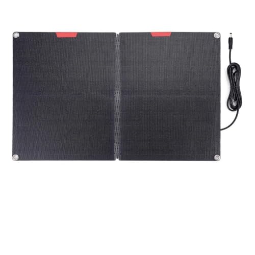 CashMuch 60W Foldable Solar Panel Kit with Controller, ETFE Portable Charger for RV Camping, 12V Power Supply with Alligator Clips and OBD Port for
