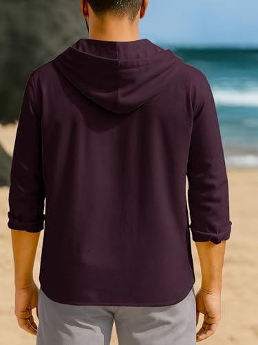 Image of Noble Monk Men's Relax Fit Hooded Shirt || Casual Wear for Men || Full Sleeve Shirts || Stylish Shirt for Men