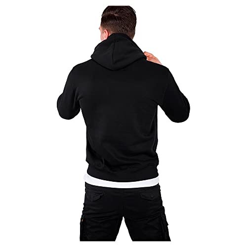 Alpha Industries Basic Hoody Small Logo Kapuzensweat für Herren Black