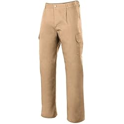 Pantalon Corto Velilla Hombre VELILLA 345 Pantalón Multibolsillos, Color Beige, Talla 42