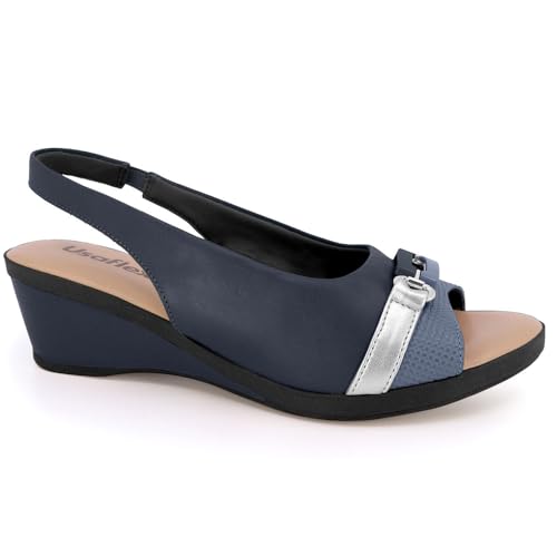 Sandália Feminina Anabela New Blue Usaflex MM0902