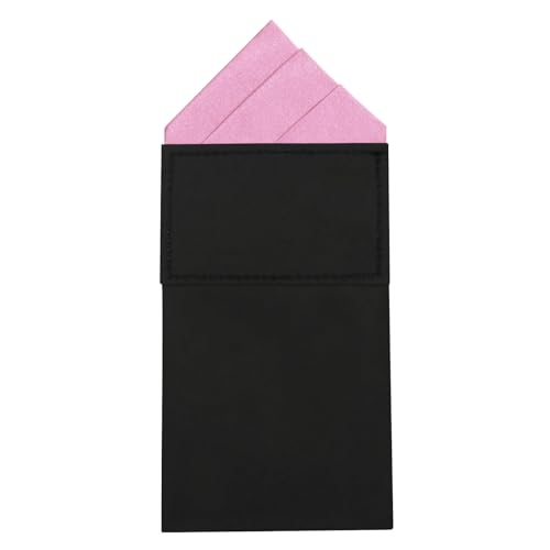 Image of Mens Pre-Folded Pocket Squares on Card Pocket Handkerchief for Suit Accessories