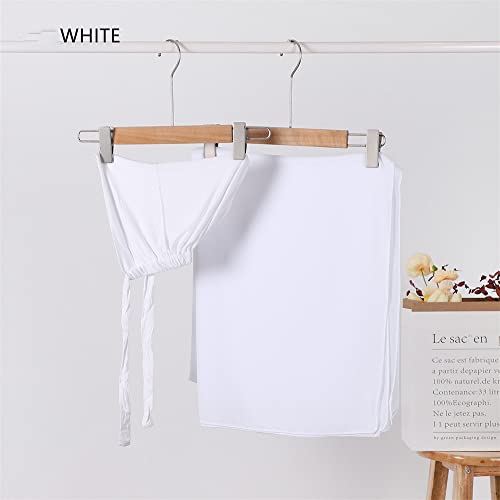 2 Pieces Instant Chiffon Hijab with Tie Back Inner Caps for Women Muslim Islam Veil Head Wraps Underscarf Cap Headscarf2