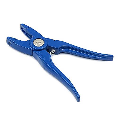 Foto von MOGOULUA Einteilige Ohr Tag Zange mit Nummer 001-100 Ohr Tag für Ziegenschaf Rinder Schwein Ohrmarke Zangen Universal Ohr Tag Applicator die Installation von Schweine Ohr Tags Zange Tagger Puncher