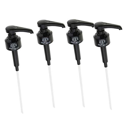 LQNB 4 PièCes SéRies Café 1 Litre Distributeur Sirop Pompe Noir Liquide Distributeur pour Monin Sirop 10 ML Bouteille de Jus Distributeur Pompe