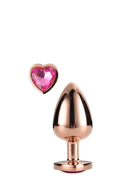 Dream Toys Gleaming Love Rose Gold Plug Small Gold Taille Unique