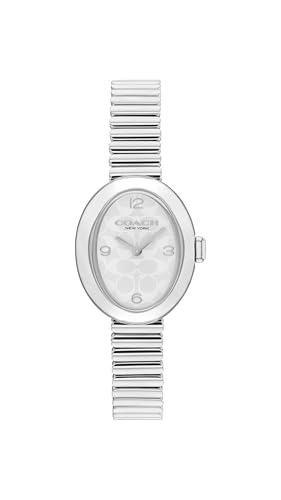 Coach Two Hand Quartz Movement Watch for Women SAMMY Collection with Silver Stainless Steel Bracelet - 14504570