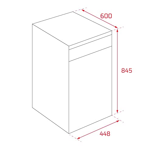 Teka-Lavavajillas-libre-instalacion-45-cm-HomeCare-Series-para-9-cubiertos-con-6-programas-de-lavado-DFS-24610-Blanco-845-x-448-x-60-cm