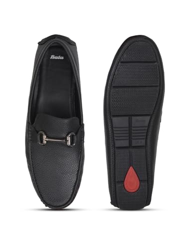 Image of Bata Men's Casual Loafer Shoes - Black