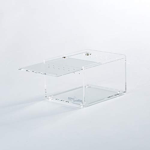 Repti Zoo Magnetic Acrylic Case 4.1 Inchx3.3 Inchx2.5 Inch Nano Enclosure Reptile Breeding Box Terrarium Cage Tank Tarantula Scorpion Sling Isopods Lizards Roach Invertebrates Insect Mantis thumb #2