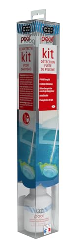 GEB Kit de detección de Fugas para Piscina y SPA. Listo para Usar, fácil de Usar y Reutilizable hasta 26 Pruebas