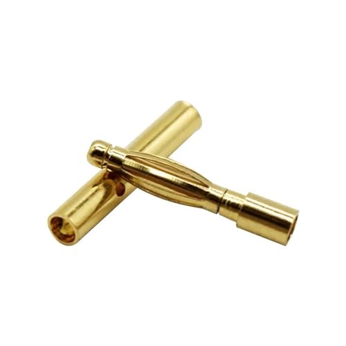 15 pares conectores banana macho y hembra 2mm chapado oro miniatura 5