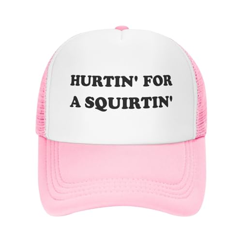 Image of Hurtin for A Squirting Hat Funny Trucker Hats Adjustable Classic Fishing Cap for Men and Women Black