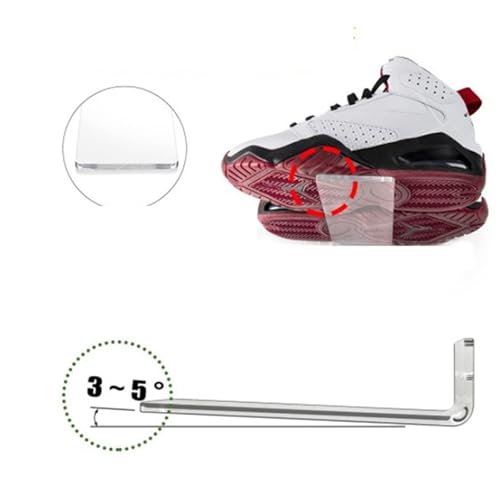 Étagère à chaussures murale lot de 6 transparentes pour rangement - 6