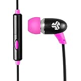 JLab Audio Comfort Petite high-performance earbuds, blissfully slim, soft rounded shape, ultra-compact titanium micro drivers Headphones, GUARANTEED FOR LIFE - Pink
