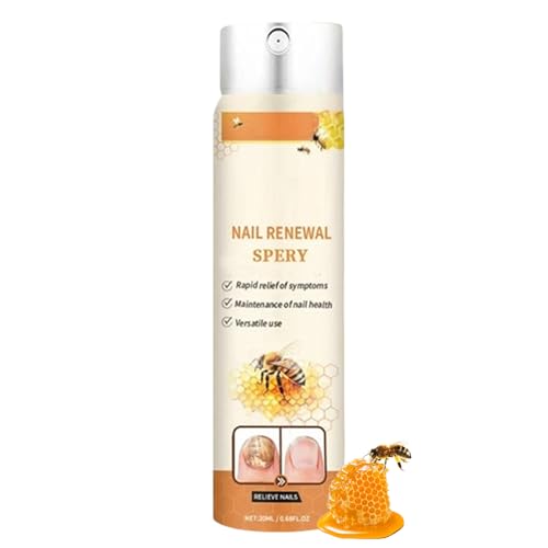 C Vreoz Bee - Spray para el cuidado de uñas, solución curativa para uñas de los pies, fórmula nutritiva, absorción rápida, 20 ml, para el hogar, viajes, uso diario, mujeres, hombres