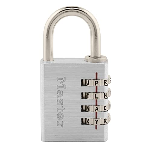 Master Lock Stellen Sie Ihr eigenes Wort Vorhängeschloss, Set Your Own Word Zahlenschloss, Sonstiges, 1-9/16 in. Wide