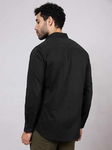 Image of Beyoung Cotton Plain Regular Fit Shirt for Men | Full Sleeve | Formal Shirt | Classic Collar Cotton