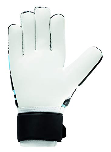 Luva De Goleiro Uhlsport Soft Hn Comp Tam. 8, Preto/Azul/Branco