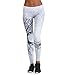 JFAN Pantaloni Yoga Donna Sport Tuta Donna Pilates Loose Fit Jogging Sportivi Pantaloni Spandex Push Up Leggings Atletico Fitness (Bianco, S)