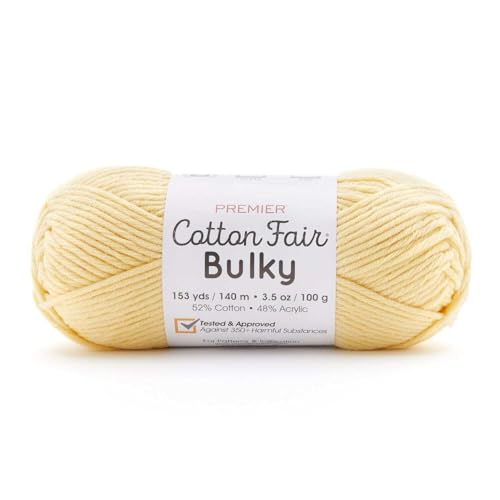 Hilo Cotton Fair Bulky Daffodil ideal para tejer mantas de salón 2