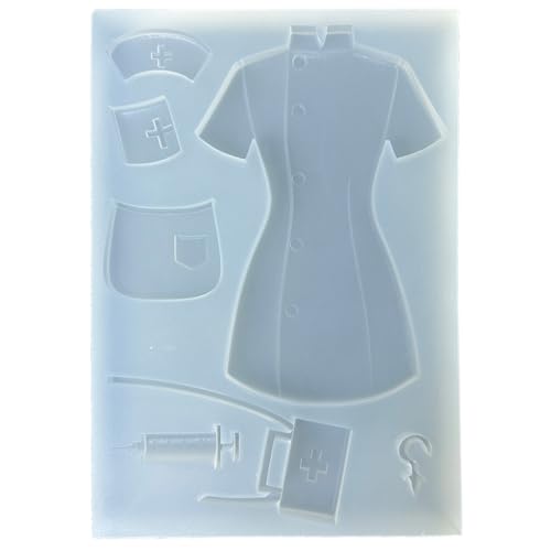 YIGZYCN Silicone Mold for Resin Multifuntional Silicone Baking Molds Nurse Skirt Shape Kitchen Tool Silicone Candy Molds Silicone Candy Food