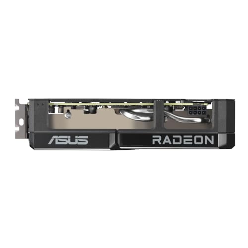 Dual AMD Radeon RX 9060, Scheda Grafica 8G GDDR6, 128 Bit, PCIe 5.0, 1 HDMI 2.1, 2 DisplayPort 2.1, Design a 2,5, Ventole Axial-Tech, Tecnologia 0db, GPU Tweak III, Nero, DUAL-RX9060-8G - Scheda video - Immagine 5