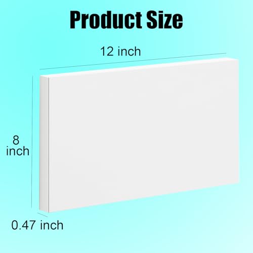 Image of HDPE Sheet 1 /2-2PCS 12 inch x 8 inch High Density Polyethylene Sheets with Protective Film 1 /2 Thick HDPE Plastic Sheet Board Solid Plastic Block for Flat Panel DIY Projects Machining Home (White)