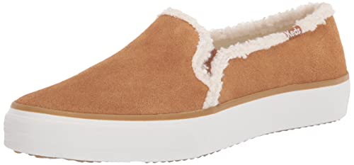 Image of Keds Womens Double Decker Canvas Slip On Sneakers Shoes Casual - Black