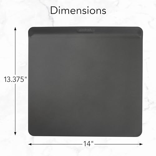Image of GoodCook AirPerfect Cookie Sheet Nonstick Air Insulated Carbon Steel Construction, 14 x 12-Inch, Gray