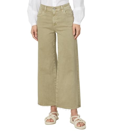 AG Women's Saige High Rise Straight Wide Leg in Sulfur Dried Parsley