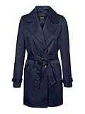 trenchcoat blau damen Reguläre Passform VERO MODA Female Trenchcoat Zweireihiger LNavy Blazer