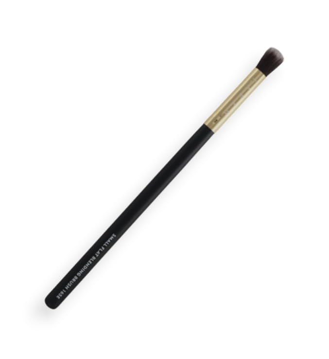 F.A.R.A.H® Small Flat Blending Brush 165E (Black) – Precision Vegan Makeup Brush for Seamless Application