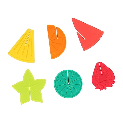 Marqueurs de verre en silicone 6 pièces identificateur boisson pour tasse et bar