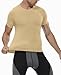 SPVISE Beige Short Sleeve Tight Compression Shirts for Men, Quick Dry Cooling Sport Yoga T-Shirt, Athletic Workout Base Layer