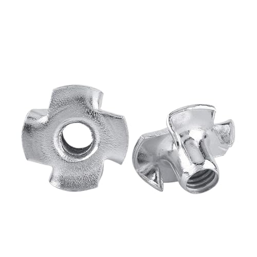 Dado a T a 4 punte, Dadi a T M3-M12 in acciaio al carbonio zincato con inserto cieco a quattro griffe, confezione da 5/10/20/50 pezzi(20pcs,M8)