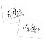 To my Sister on my Wedding Day, To my Brother on my Wedding Day, Wedding Card to Your Brother,...
