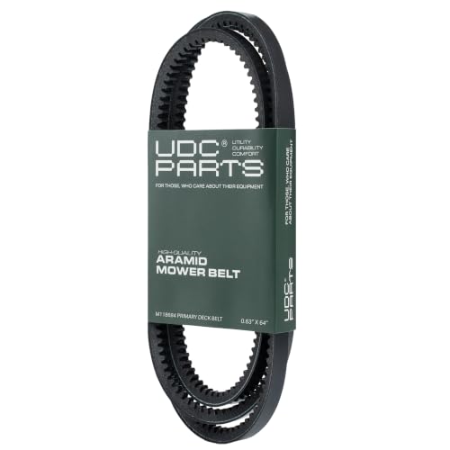 UDC Parts M118684 Primary Deck Belt, 5/8" x 64", Replacement for John Deere