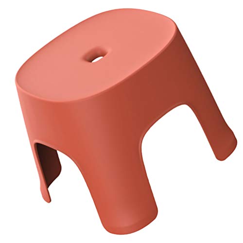 Alipis Escabeau pour Enfants Tabouret en Plastique Escabeau pour Adultes Tabouret en Plastique de Salle de Bain de ège en (Rouge)