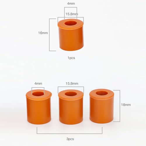Official Creality Silicone Leveling Column, Silicone Solid Bed Mounts Heat-Resistant, 3D Printer Heat Bed Leveling Parts Leveling Spring Replacement Part for Ender 3/3S/3 Pro/3 V2, CR-10 Series(4PCS) - Image 3