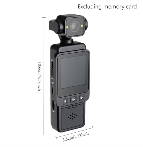 Caméra vidéo portable HD 1080p stabilisée avec lumière LED et WiFi intégré - 2
