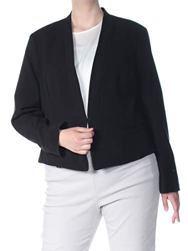 NINE WEST Stretch Kiss Front Jacket Black 16